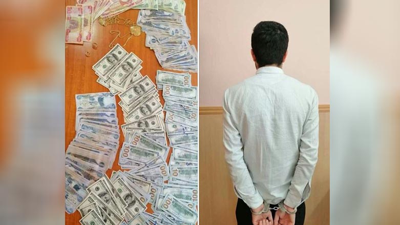 له‌ سلێمانی تۆمه‌تبارێك به‌تاوانی‌ دزیكردن ده‌ستگیركرا