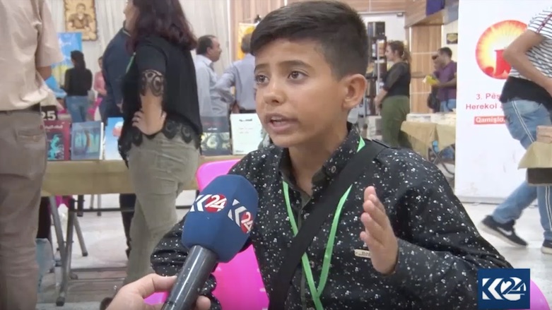 Xelil Muse speaks to Kurdistan 24 about his book. (Photo: Kurdistan 24)