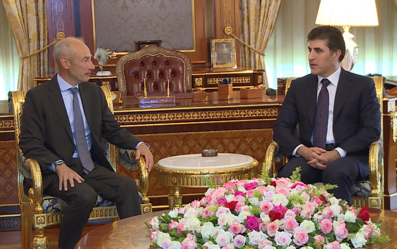 Serokê Herêma Kurdistanê pêşwaziya Balyozê Holenda li Iraqê kir