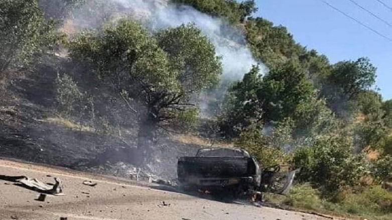 فڕۆکەکانی تورکیا ئۆتۆمبێلێکی گەریلاکانی پەکەکەیان لە بەرواری باڵا کردە ئامانج