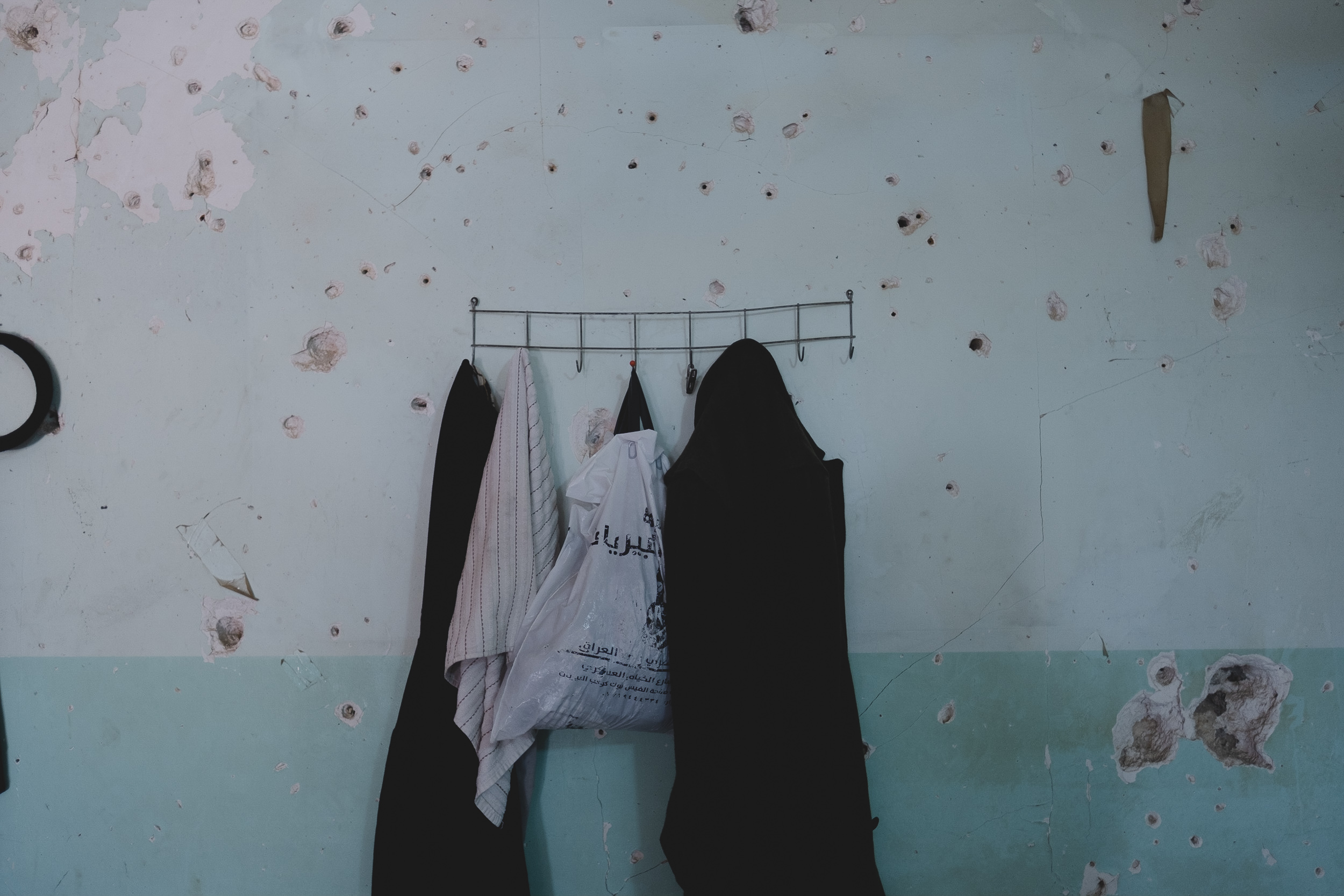 Some walls still show bullet holes, iconoclasms of the Islamic State. (Photo: Kurdistan 24/Levi Clancy)
