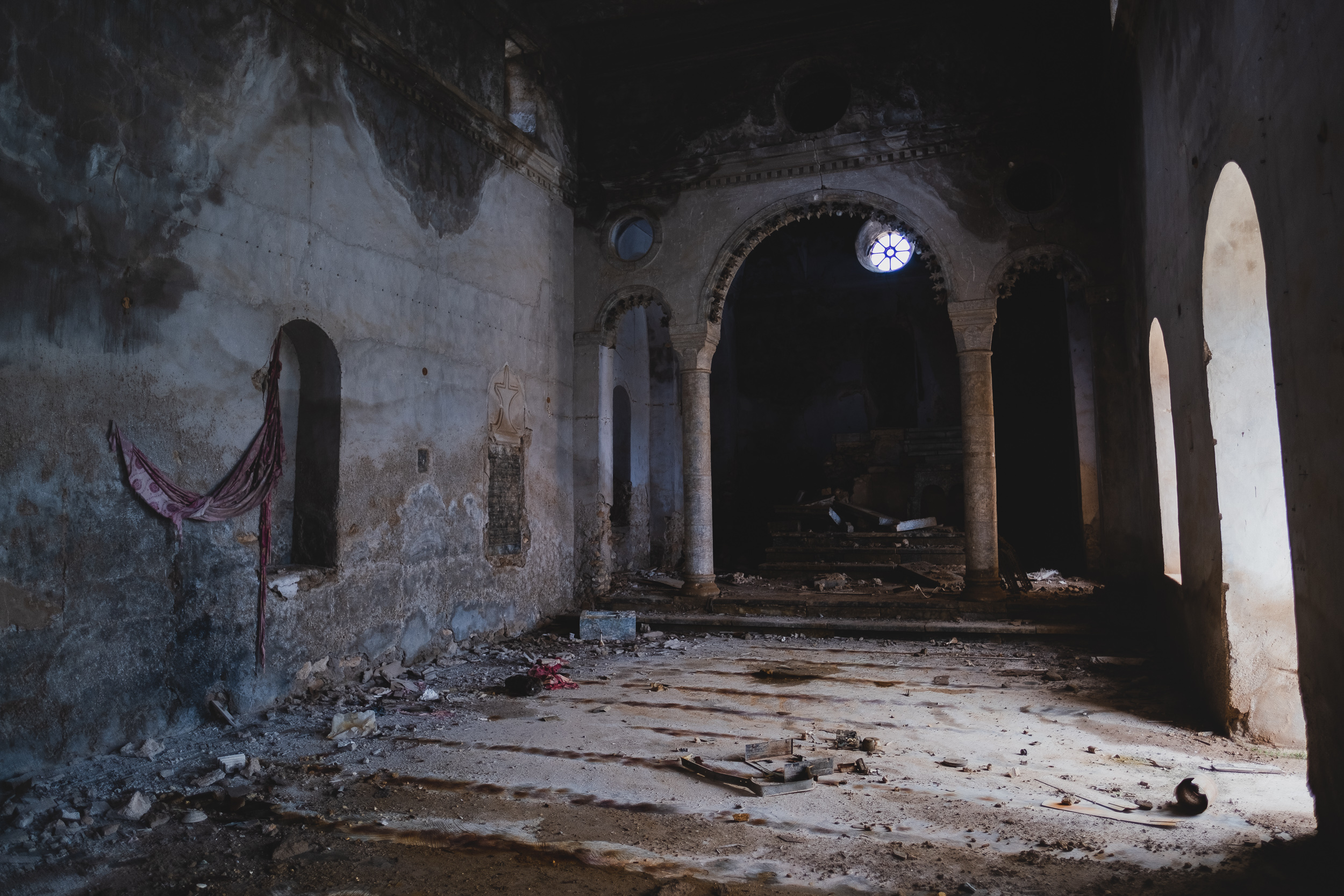 The interior of the Syriac Catholic Cathedral of the Heart of Jesus. (Photo: Kurdistan 24/Levi Clancy)