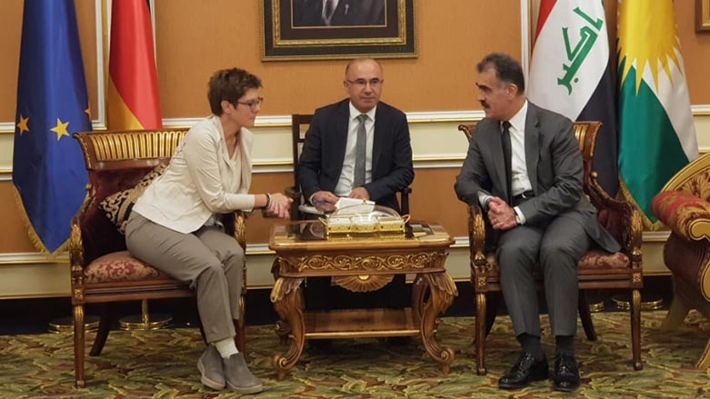 Wezîra Bergirî ya Almanya gihişt Hewlêrê