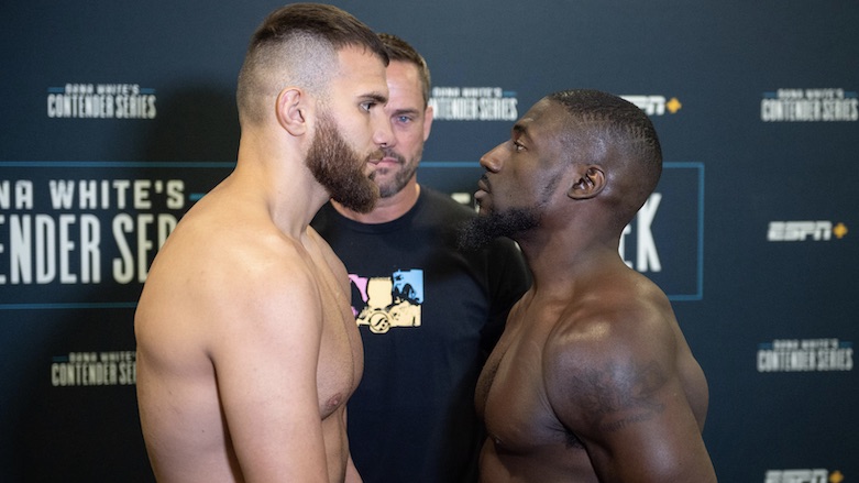 Herdem Alacabek (left) faces off against opponent William Knight. (Photo: Facebook/Herdem Alacabek)