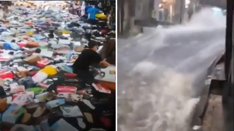 به‌هۆی بارانه‌وه‌ یه‌كێك له‌ به‌ناوبانگترین بازاڕه‌كانی ئیستانبول نوقمی ئاو بوو