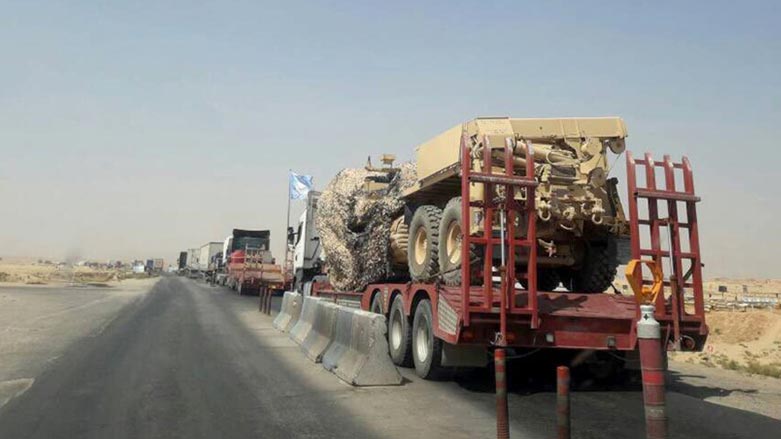 روانگه‌ی سووریا: هاوپه‌یمانی نێوده‌وڵه‌تی نزیكه‌ی 200 بارهه‌ڵگر پێداویستی گه‌یانده‌ خۆرهه‌ڵاتی فورات