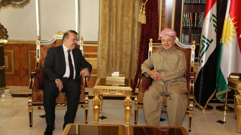 Serok Barzanî digel Wezîrê Navxwe yê Îraqê civiya