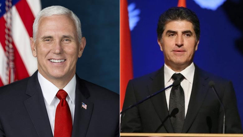 گفتگوی تلفنی نچیروان بارزانی و مایک پینس در خصوص وضعیت اقلیم کردستان و عراق