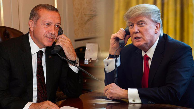 Erdogan û Trump derbarê rewşa Sûriyê de axivîn 