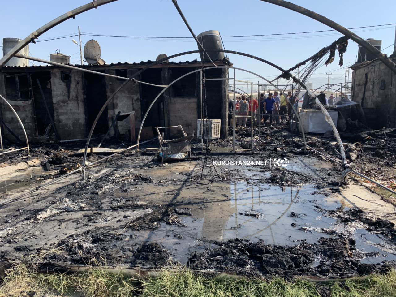 لە زاخۆ 5 كەس بە تۆمەتی سوتاندنی كەمپی ئاوارەكان دەستگیر كران