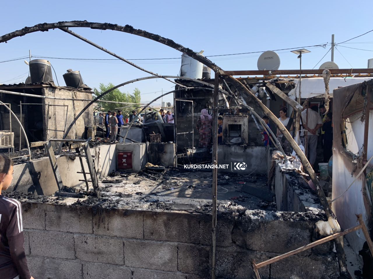 لە زاخۆ 5 كەس بە تۆمەتی سوتاندنی كەمپی ئاوارەكان دەستگیر كران