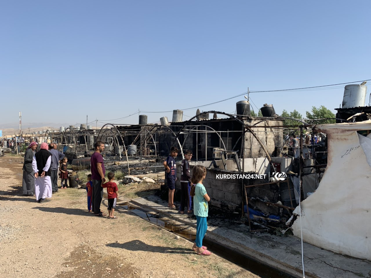 لە زاخۆ 5 كەس بە تۆمەتی سوتاندنی كەمپی ئاوارەكان دەستگیر كران