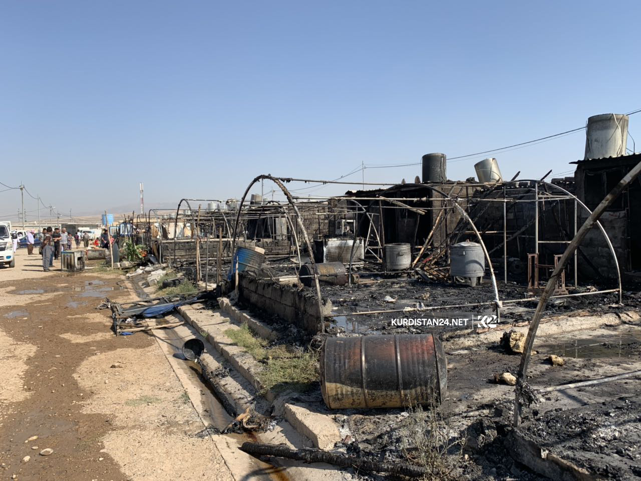 لە زاخۆ 5 كەس بە تۆمەتی سوتاندنی كەمپی ئاوارەكان دەستگیر كران