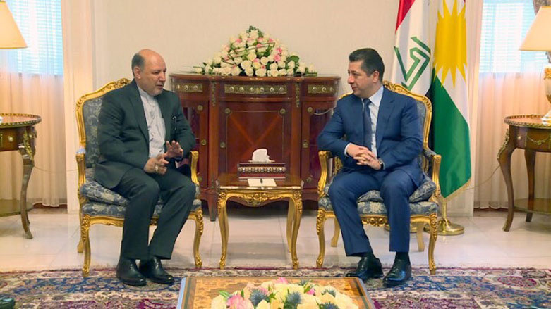 دیدار مسرور بارزانی با کنسول جدید ایران در اربیل