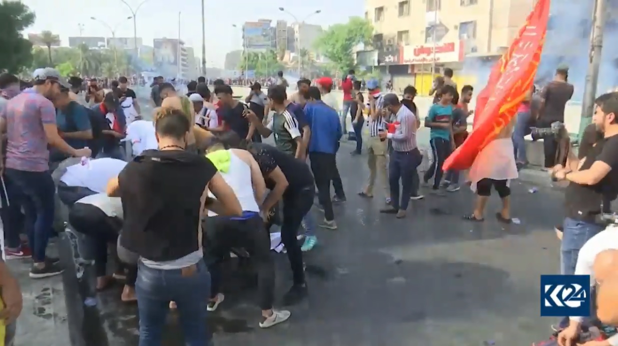 خۆپیشاندانه‌كان له‌ ناوه‌ڕاست و باشووری عێراق به‌رده‌وامن