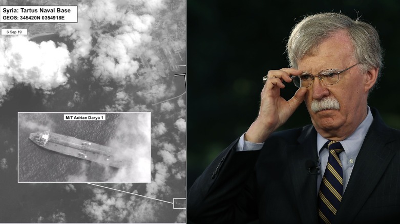 Bolton wêneya petrolhilgira Îranî belav kir 