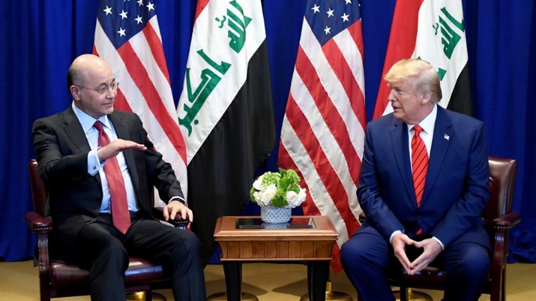 بەرھەم ساڵح و ترەمپ تاوتوێی گرژییەكانی ناوچەكە دەكەن