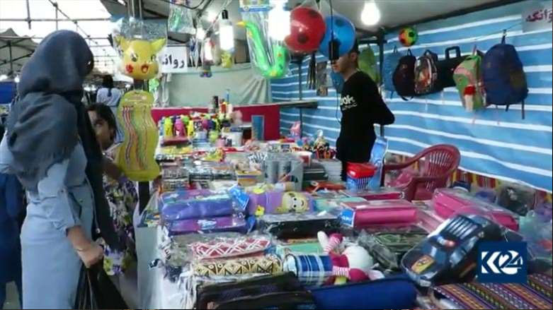 گرانی لوازم التحریر در شرق کردستان در آستانه بازگشایی مدارس