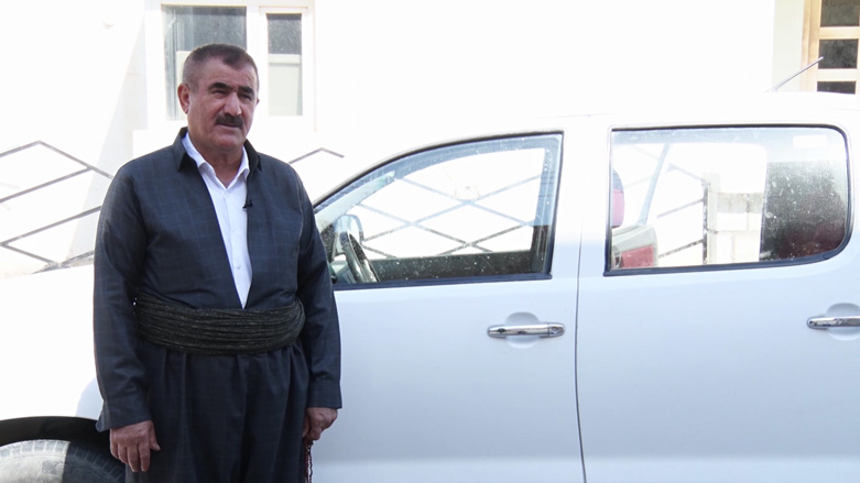 Mahmoud Rasul, a Kurdish driver from Pishdar district of Sulaimani province, has had no traffic violations over the past 30 years, Aug. 26, 2019. (Photo: Kurdistan 24)