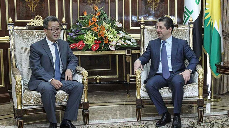 نخست وزیر دولت اقلیم کردستان با سر کنسول چین در اربیل دیدار کرد