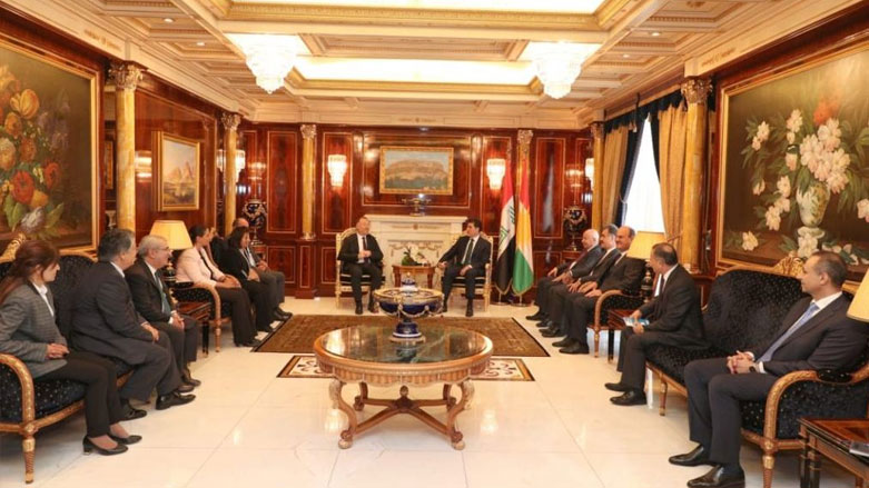 دیدار نچیروان بارزانی با هئیت حزب دمکراتیک خلق ها و کنگره جوامع دمکراتیک