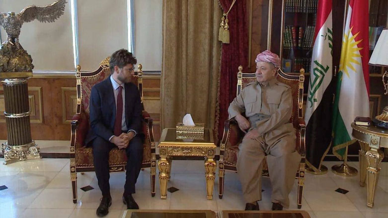 دیدار آقای بارزانی با سر کنسول جدید فرانسه در اربیل
