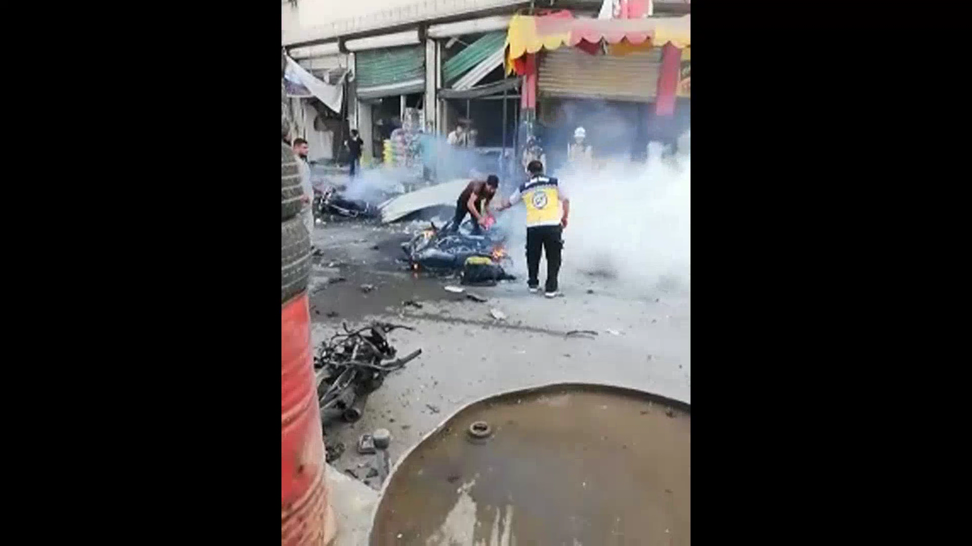 Ji encama teqînekê li Efrînê 15 kes bûne qurabnî