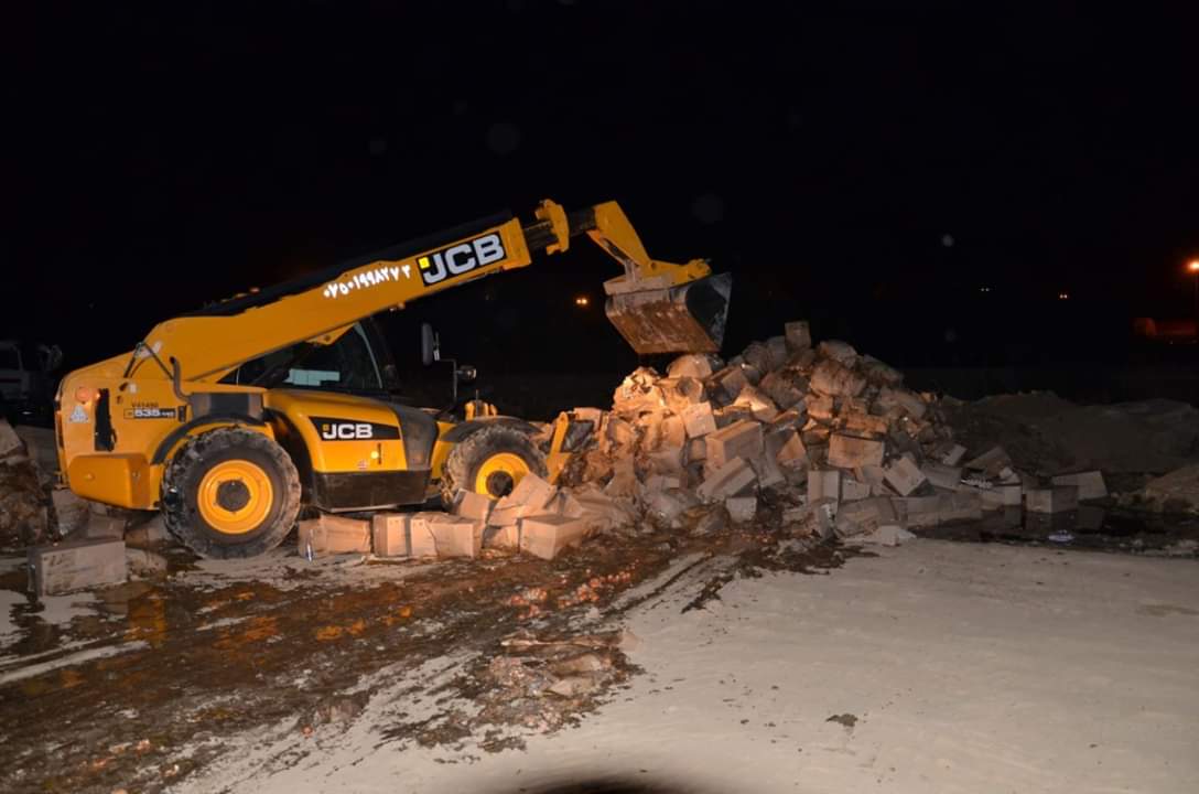 لە باشماخ 23 تۆن ھێلكە لەناوبرا