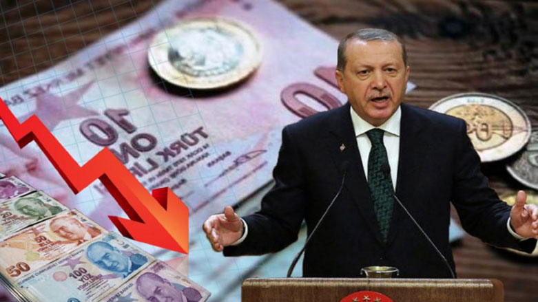به‌هۆی لێدوانه‌كه‌ی ئه‌ردوغان لیره‌ی توركی به‌ رێژه‌ی 1.25%ـی به‌هاكه‌ی له‌ده‌ستدا 