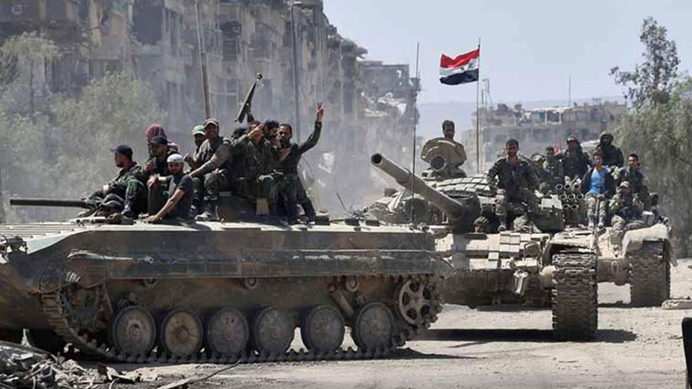 هێزه‌كانی سوپای سووریا به‌ره‌و كۆبانێ و مونبج به‌ڕێكه‌وتن