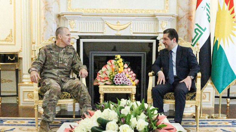 بحث تهدید سازماندهی دوباره داعش در دیدار نخست وزیر اقلیم کردستان با فرمانده نیروهای هم پیمان در عراق