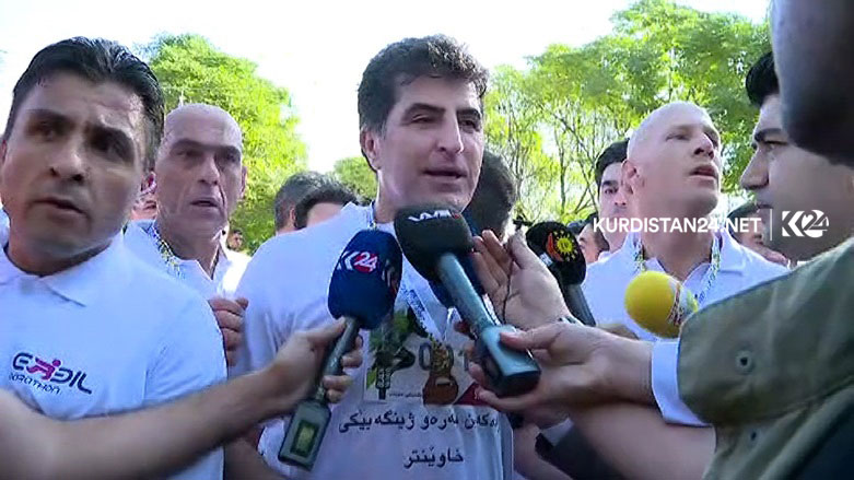 رئیس اقلیم کردستان در مارتن بین المللی اربیل شرکت کرد