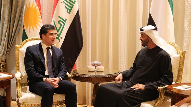 Nêçîrvan Barzanî û Mihemed Bin Zayid rewşa navçeyê guftûgo dikin