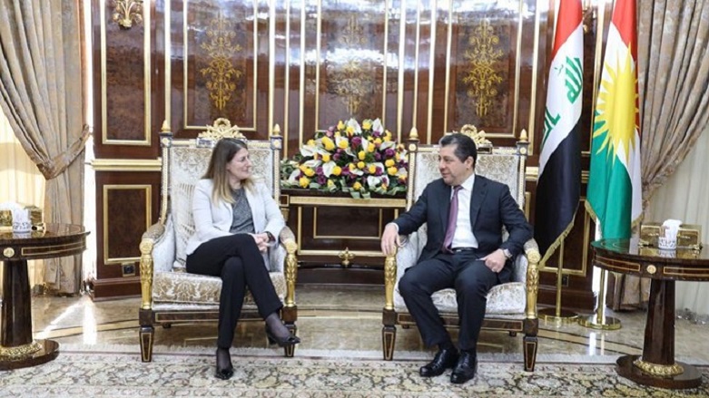 مسرور بارزانی با هیئیت از وزارت خارجه‌ی بریتانیا دیدار کرد