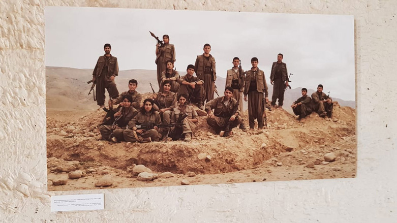 The exhibition by Canadian photographer Joey Lawrence is being held at Amna Suraka, or the “Red Security” Prison Museum in Sulaimani. (Photo: Kurdistan 24/Wladimir van Wilgenburg)