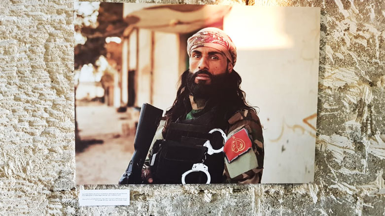 The exhibition by Canadian photographer Joey Lawrence is being held at Amna Suraka, or the “Red Security” Prison Museum in Sulaimani. (Photo: Kurdistan 24/Wladimir van Wilgenburg)