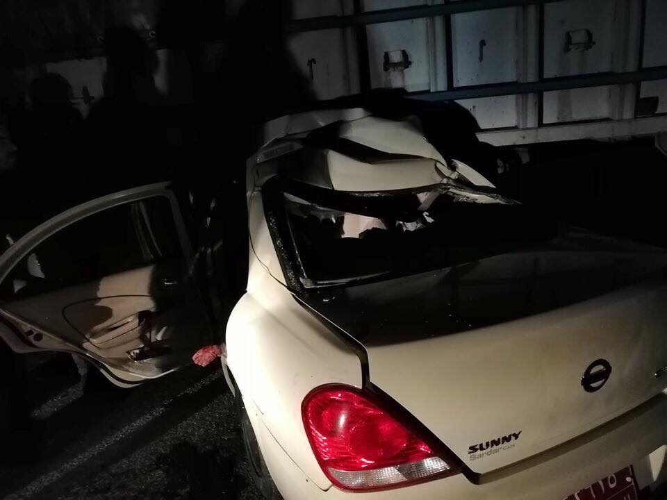 لە رووداوێكی ھاتووچۆدا لە سلێمانی 2 كەس گیانیان لەدەستدا