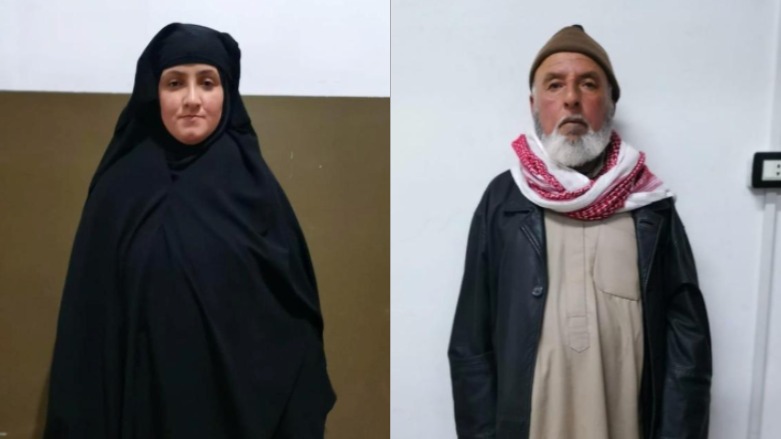 Left: A woman, believed to be the daughter-in-law of Rasmiya Awad; Right: A man, believed to be the husband of Rasmiya Awad. (Photo: Reuters)