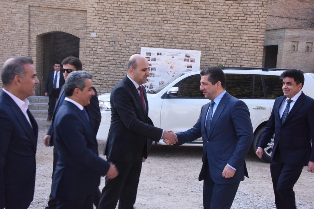 مسرور بارزاني يزور قلعة اربيل التاريخية
