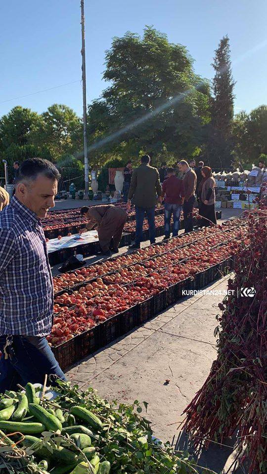 PHOTOS: Kurdish farmer organizes festival in Erbil to display local produce