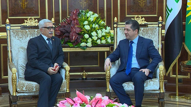 نخست وزیر دولت اقلیم کُردستان, هیئتی از حزب سوسیال دمکرات شمال کُردستان را مورد استقبال قرار داد