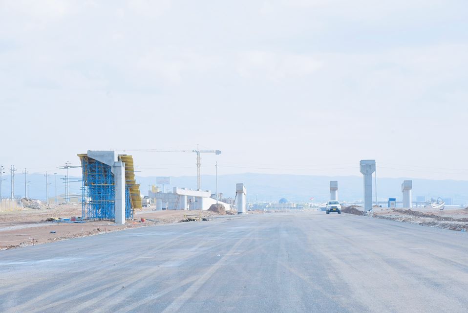 شارع 150 متر، هو الطريق السادس الذي يحيط بالمدينة على شكل دائرة – صورة: وزارة البلديات