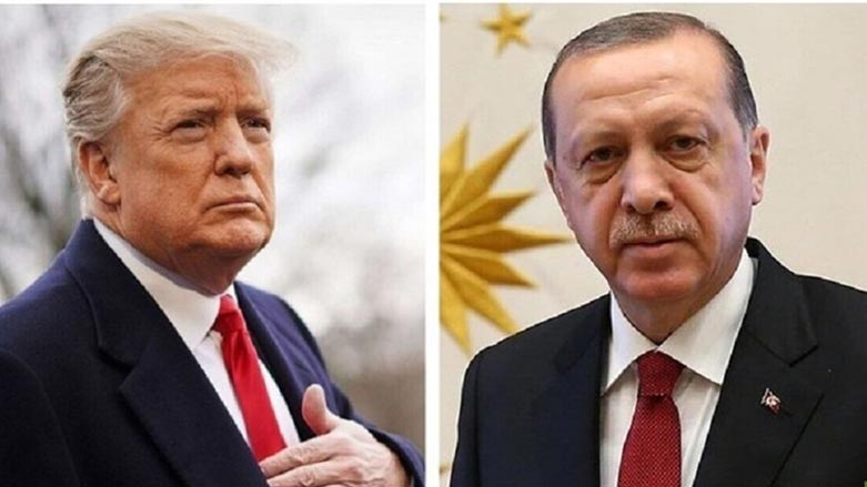 تره‌مپ و ئه‌ردۆغان ره‌وشی عێراق و سووریا و لیبیایان تاوتوێ كرد