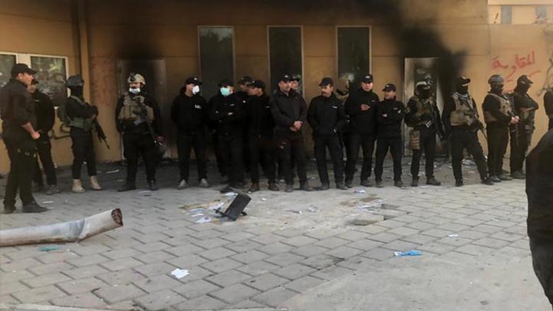 Bi wêne.. hêzeka taybeta Îraqê gehişte pêş balyozxane ya Emerîkayê