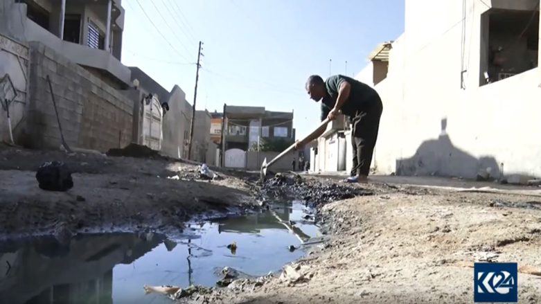 گەڕەکە کوردنشینەکانی كەركووك لە خزمەتگوزاری بێبەش دەکرێن