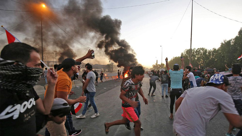 Iraqi protesters in Baghdad's central Khilani Square, Oct. 4, 2019. (Photo: AFP/Ahmad Al-Rubaye)