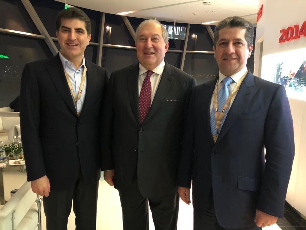 Kurdistan Region President Nechirvan Barzani, Prime Minister Masrour Barzani visit UAE