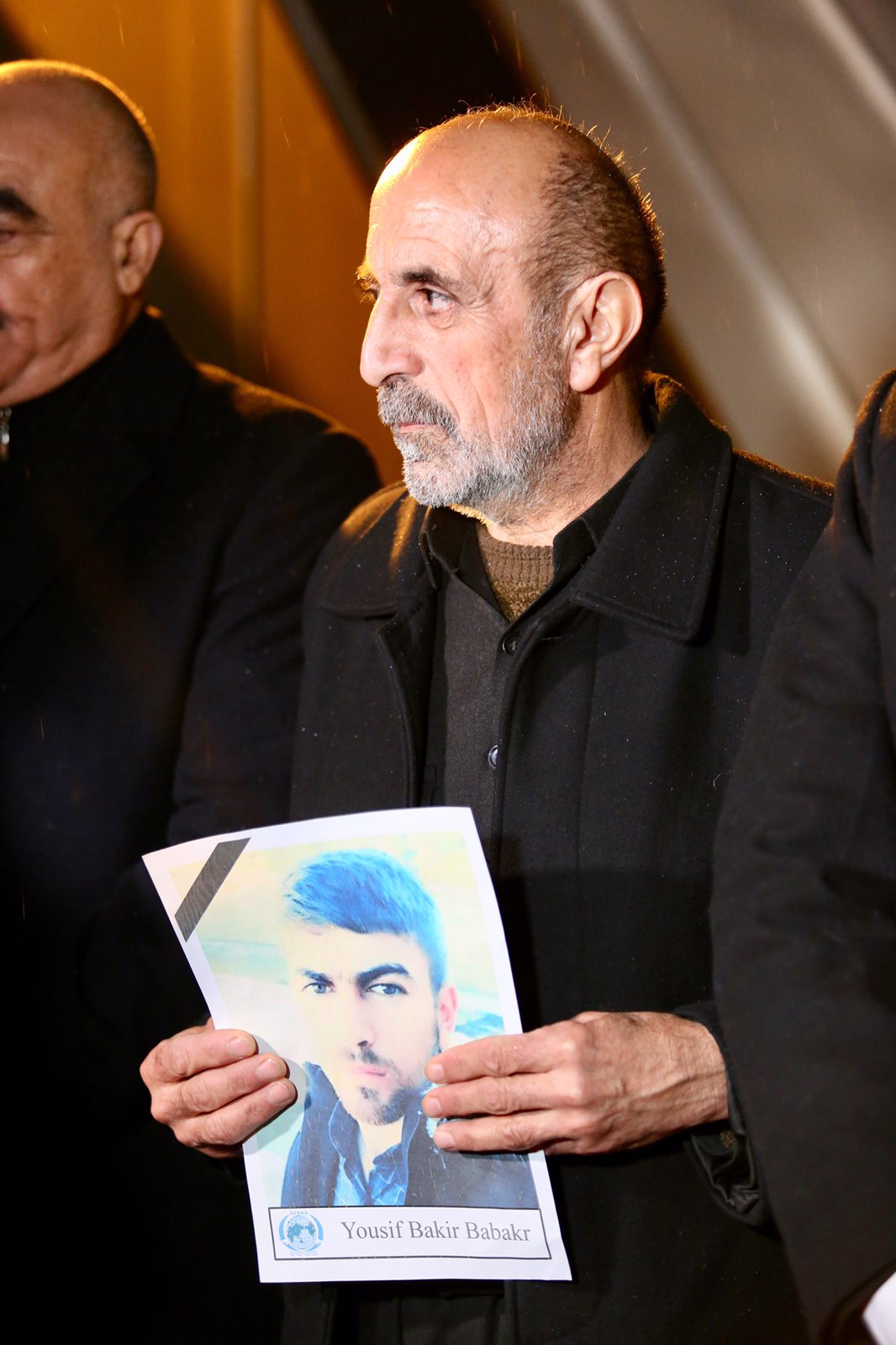 Grieving families in the Kurdistan Region's city of Sulaimani receive the bodies of five persons who recently died after a boat carrying them sank in the territorial waters between Greece and Italy, Jan. 25, 2020. (Photo: Kurdistan 24)