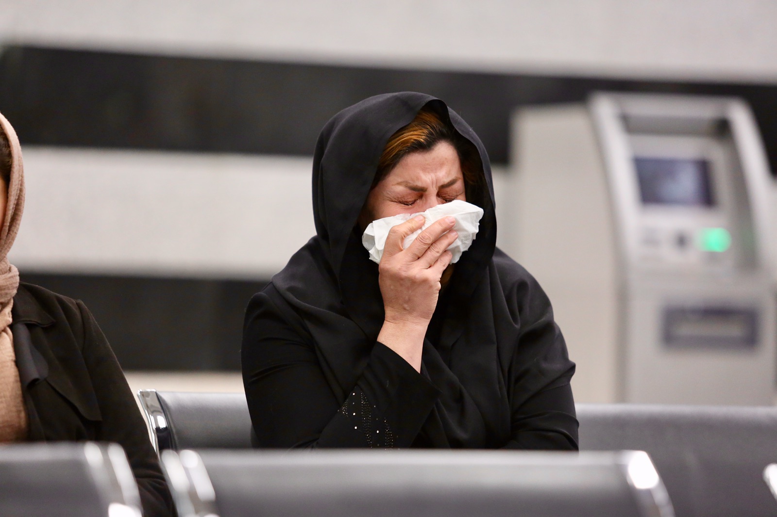 Grieving families in the Kurdistan Region's city of Sulaimani receive the bodies of five persons who recently died after a boat carrying them sank in the territorial waters between Greece and Italy, Jan. 25, 2020. (Photo: Kurdistan 24)