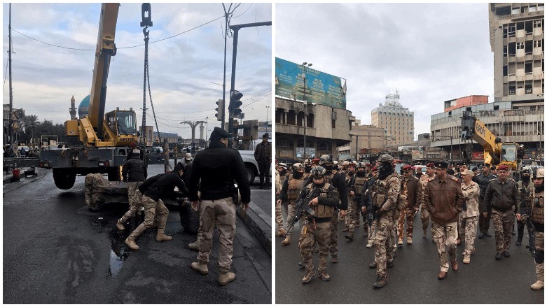 Hêzeke mezin li meydana Tehrîrê xwepêşanderan belav dike  